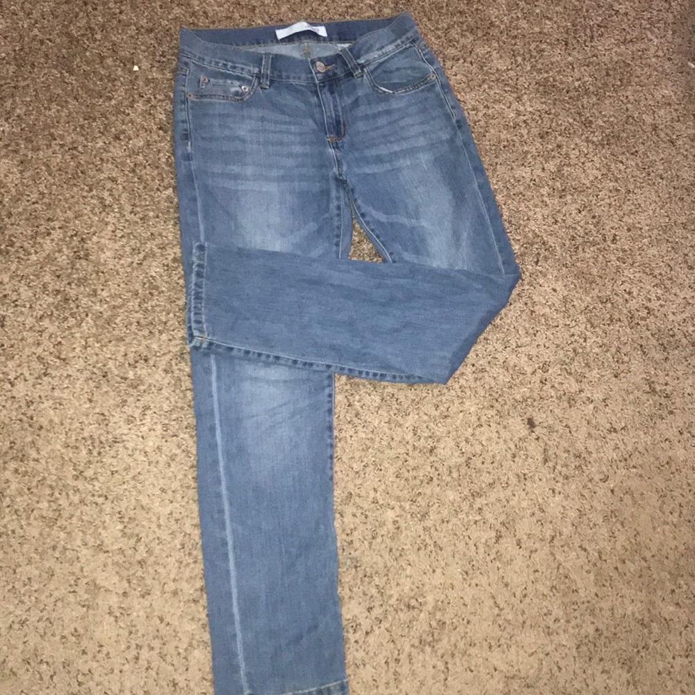 blue boyfriend jeans